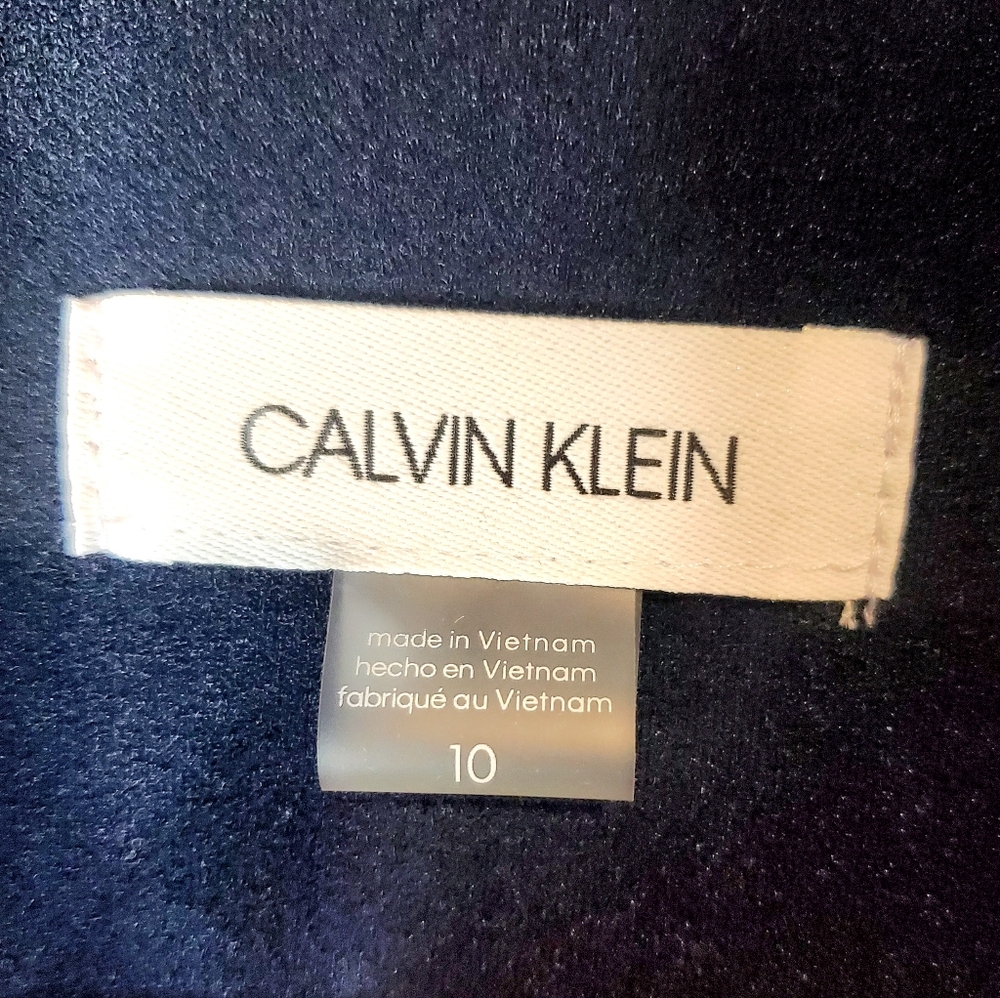 Calvin Klein Moto Sleeveless Sheath Dress - Picture 16 of 17